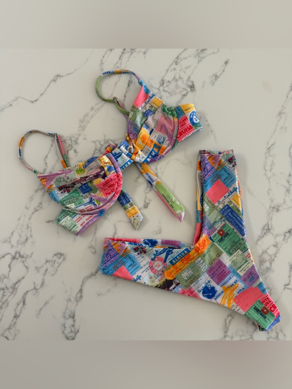 Skatie Kate Top & Mandi Bottoms Bikini SET - Getaway - Size XS/S - Picture 2 of 14